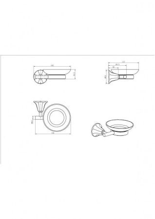 Мыльница CeramaLux Biatrichi 73004-1