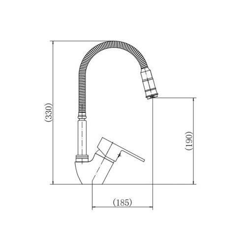 Смеситель для кухни Fashun A4330-4 на мойку бронза - фото 3