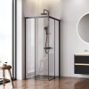 Душевой уголок Am.Pm X-joy W94G-403-100280-BТ1К 99х79 стекло прозрачное профиль черный матовый без поддона