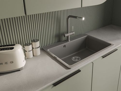 Смеситель для кухни Rivelato 1523513 grigio cromo на мойку хром/серый - фото 3