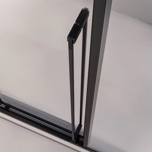 Душевая дверь Veconi Premium Prato 300 PR3/R-120-01-B-C4 120х200 стекло прозрачное профиль черный - фото 5