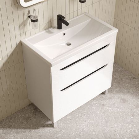 Тумба с раковиной Iddis Ray RAY80WFi95K 80х50 напольная цвет белый