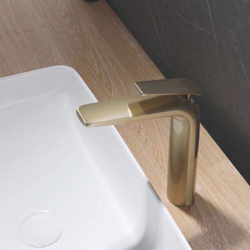 Смеситель для раковины Rose R3911G на столешницу золото - фото 4