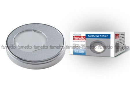 Светильник встраиваемый Fametto Vernissage (Верниссаге) DLS-V104 GU5.3 SAND SILVER+CHROME