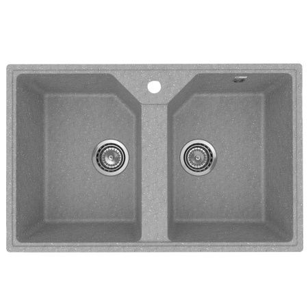 Кухонная мойка Practik PR-M-770-003 75х50 цвет серый поверхность глянцевая