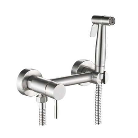 Гигиенический душ со смесителем Haiba HB5520 нержавеющая сталь