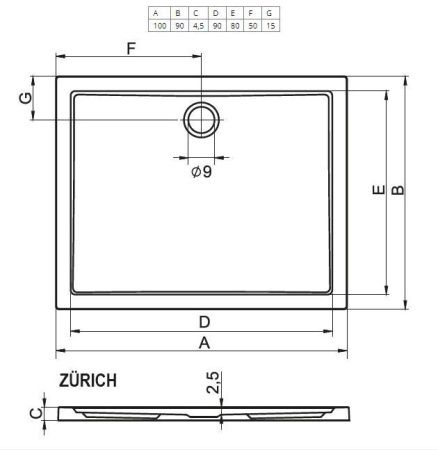Ванна акриловая Riho Rethink B106001105 180х80 пристенная прямоугольная