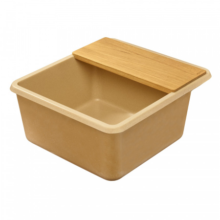 Кухонная мойка Aquaton Беллис 1A724932BS260 57х51 цвет бежевый поверхность матовая