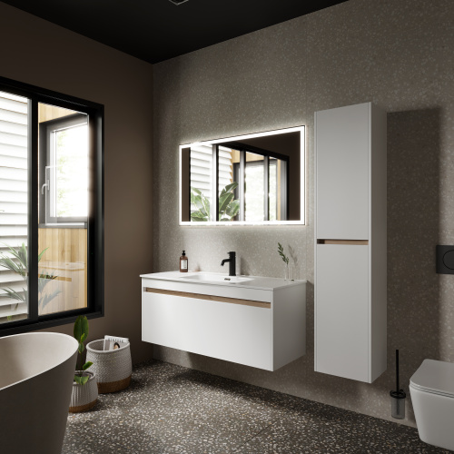 Тумба под раковину Sancos Smart SM120-1W 119х45х50 настенная - фото 3