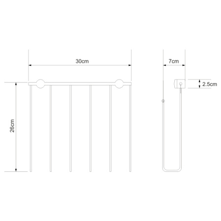 Держатель газет WasserKRAFT 311