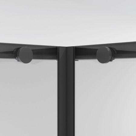 Душевой уголок Niagara Nova NG-6823-34BLACK 90х90 стекло прозрачное профиль черный без поддона