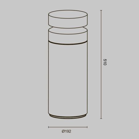 Уличный ландшафтный светодиодный светильник Maytoni Outdoor Betone O469FL-L20CM3K
