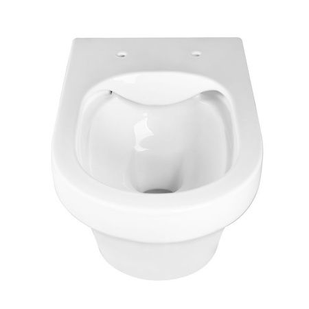 Унитаз подвесной CHARUS TORRE BIANCA EWC700-124W белый с сиденьем микролифт безободковый каскадный смыв