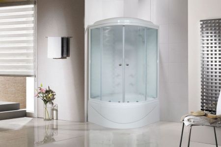 Душевая кабина Royal Bath ВК RB100BK3-WC 100х100 четверть круга с крышей