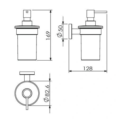 Дозатор для жидкого мыла Langberger BURANO 11021A
