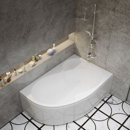 Ванна акриловая Тритон Мари Щ0000046123 170х110 пристенная асимметричная без каркаса