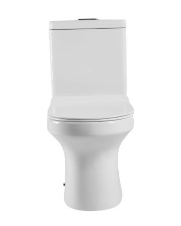 Унитаз напольный с бачком Agger AT04000 белый с сиденьем микролифт безободковый смыв торнадо