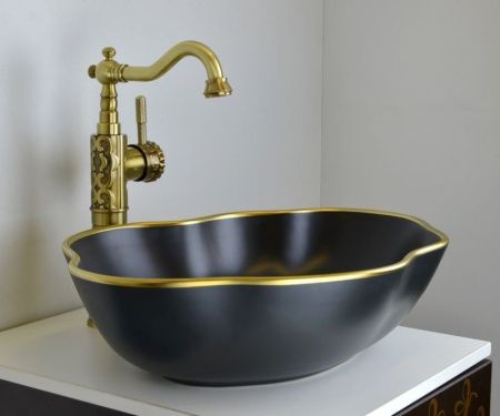 Смеситель для раковины Bronze de Luxe WINDSOR 21888 на столешницу бронза