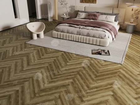 Ламинат Alpine Floor Herringbone 8 Pro New LF102-9 Дуб Марсель толщина 0.8 см 33 класс 606х101