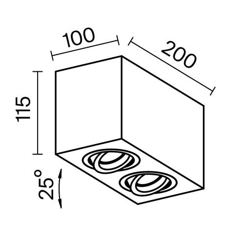 Светильник потолочный Maytoni Technical Atom C017CL-02B - фото 2