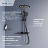 Душевая стойка RGW Shower Panels (Шоувер панелс) 51140134-04 настенная цвет черный с термостатом