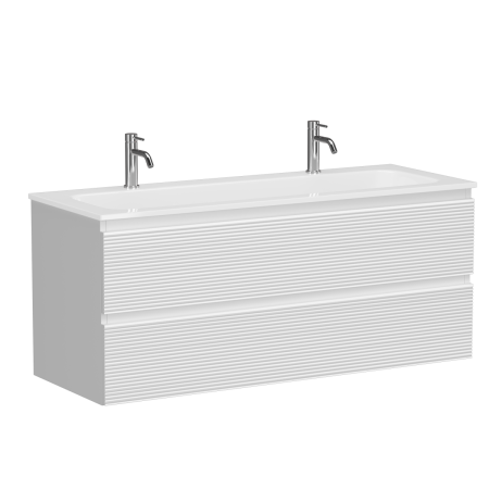 Тумба под раковину Sancos FOLK FL120W 120х40 подвесная цвет белый