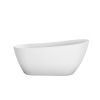 Ванна акриловая BelBagno BB704-1700-800-K 170х80 отдельностоящая овальная с ножками