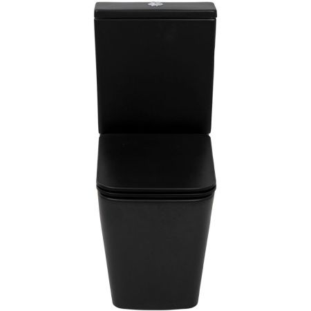 Унитаз напольный с бачком Melana MLN-310306MB черный с сиденьем микролифт безободковый смыв торнадо