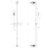 Душевой гарнитур Gessi Inciso 58145#246 настенный золото