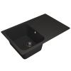 Кухонная мойка Uperwood Quartz Premium UPD-04 3910202115 80х50 цвет черный поверхность матовая