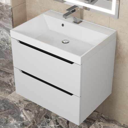 Тумба под раковину Uperwood Tanos 2930205140 60х50 подвесная цвет белый