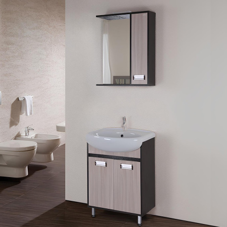 Зеркало-шкаф Onika Гамма 205828 58х15х71 подвесной