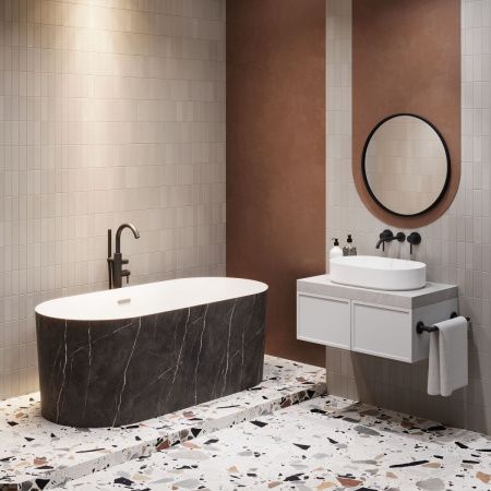 Ванна акриловая Wellsee Chalice Perfection 230604000 170х75 отдельностоящая овальная с ножками