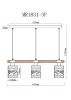 Светильник подвесной Myfar Olivia (Оливиа) MR1831-3P