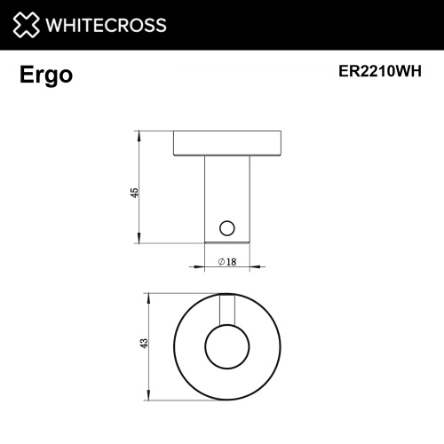 Крючок Whitecross  ER2210WH - фото 2
