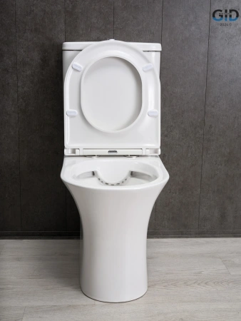 Унитаз напольный с бачком Gid Concavo Tn2126 (62246Y) белый с сиденьем микролифт безободковый