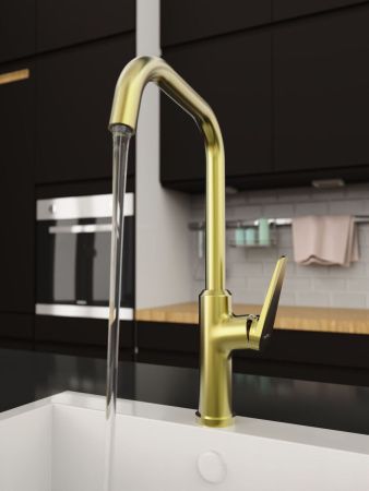 Смеситель для кухни Tokito KIN TOK-KIN-1013 на мойку золото