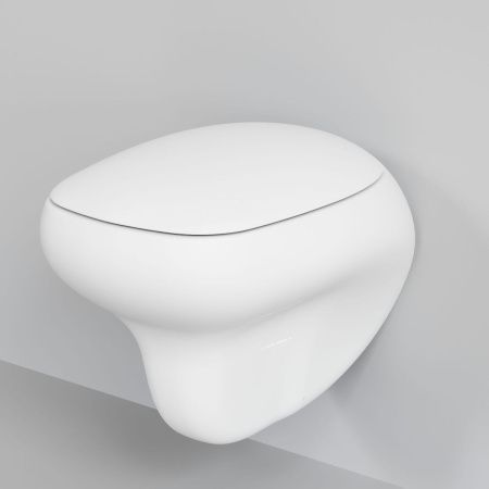 Чаша унитаза подвесная Ambassador Diamond 123T20101R цвет белый без сиденья каскадный смыв