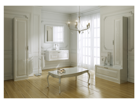 Тумба под раковину Aqwella Y Emp.03.10/W 100х40х45 напольная цвет белый