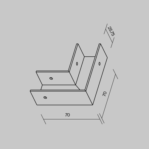 Коннектор угловой для профиля Maytoni Outdoor Elasity IP O-TR001-AC90-W - фото 2