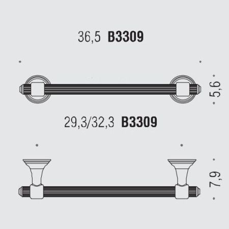 Полотенцедержатель Colombo Hermitage B3309.CR