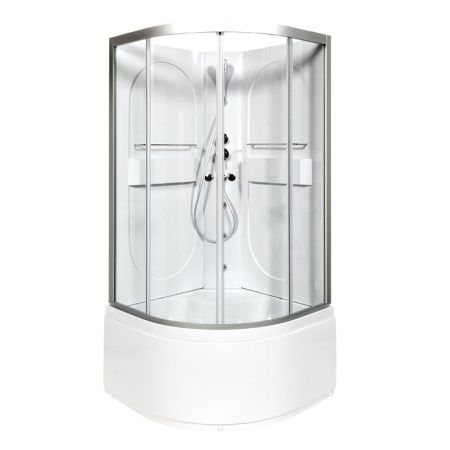 Душевая кабина AvaCan L610NGM 100х100 четверть круга без крыши ориентация универсальная