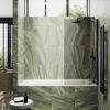 Душевая шторка на ванну Maybah Glass MGV-66-6ш 40х140 стекло тонированное профиль черный ориентация универсальная