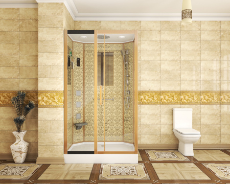 Душевая кабина Niagara Luxe 7711GL 120х90 прямоугольная с крышей ориентация левая