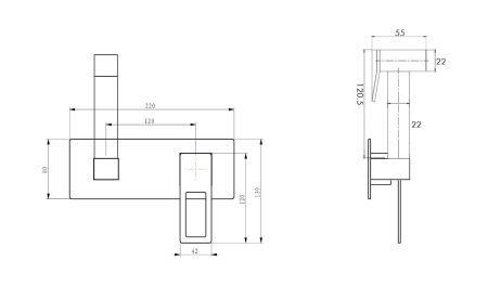 Гигиенический душ Boheme Q 147-WCR белый глянцевый
