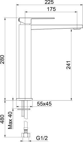 Смеситель Webert Pegaso PE830402560SSE на раковину черный - фото 3