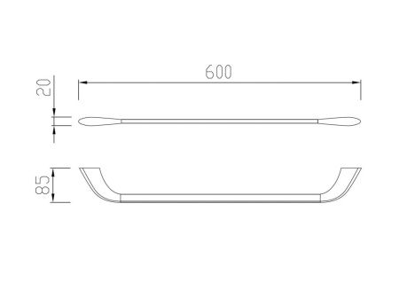 Полотенцедержатель ABBER Nord AA1552