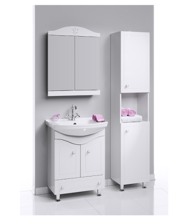 Зеркало-шкаф Aqwella Y FR0406 70х80 подвесной цвет белый