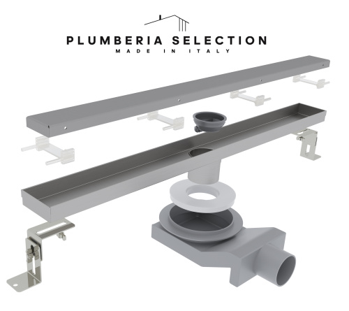 Душевой трап Plumberia Selection PSL LINEAR PSL80MT напольный - фото 3