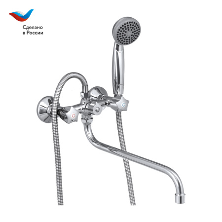 Смеситель для ванны Славен Город СЛ-ДВ-Е31 настенный хром